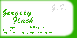 gergely flach business card